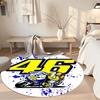 Motorcycle Round Office Rug Perfect for Hallway Living Rooms Dormitory Study Room Antislip Round Carpet Decorate Offices