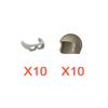 Building Blocks Accessories Military Figure Fireman Pilot Football Player Helmet Navy Cowboy Hat Oxygen Bottle Brick Toy K060