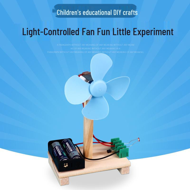 DIY Light-Controlled Electric Fan Kit for Science Experiments