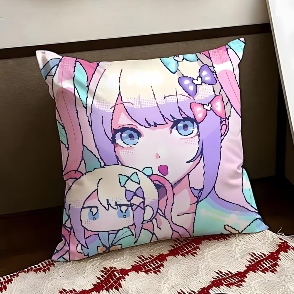 Cute NEEDY GIRL OVERDOSE Cushion Cover Reversible Soft Durable Pillow Cover Home  Car MultiScene Use for Daily Comfort
