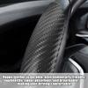 Mandark 3PCS Carbon Fiber Car Steering Wheel Cover, Anti-Skid Leather Vehicle Segmented Steer Wheel Protector, Auto Interior Protection Guard
