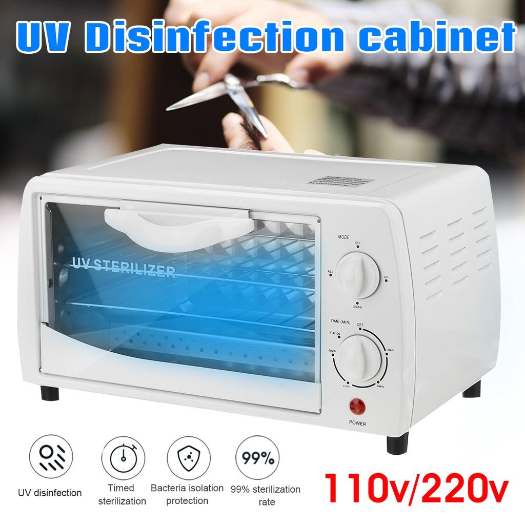 UV Sterilizer Disinfection Cabinet Disinfecting Box Towel Toothbrush Underwear Nail Salon Sterilization Cleaner EU white 16W 34x22x19cm