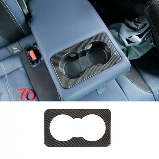 For Range Rover Evoque - Carbon Fiber Rear Water Cup Panel Cover Trim 1X