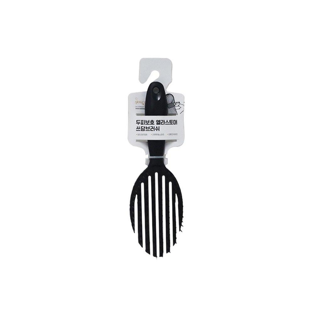 

Scalp protection elastomer scrub brush