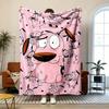Courage the Cowardly Dog Soft and Comfortable Flannel Suitable for Sofas Living Rooms Outdoor Camping Travel and Also Makes a Great Anniversary Gif