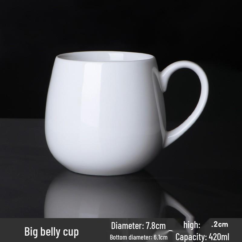 Customizable High-Temperature Ceramic Mug with Logo and Text Decal – Ideal for Gifts and Advertisement