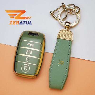 Für Kia Sportage Cerato Optima K2 K3 K4 K5 Rio Picanto K2 Soul Sorento Sedona 3/4 Tasten TPU Auto Fernbedienung Schlüsselhülle Abdeckung Schlüsselanhänger