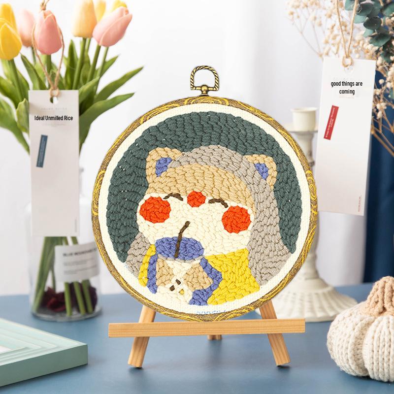 DIY Punch Needle Embroidery Kit: Russian Yarn Decorative Painting