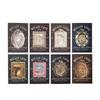 Retro Embossed Collage Card: Re-forged Love Series - Romantic Floral Frame Background, 8 Styles
