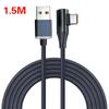90 Degree Elbow Type-C Cable Pd 120W Fast Charging Type C Cable For Iphone 15 Pro Max Samsung Xiaomi Huawei Charger Data Cord