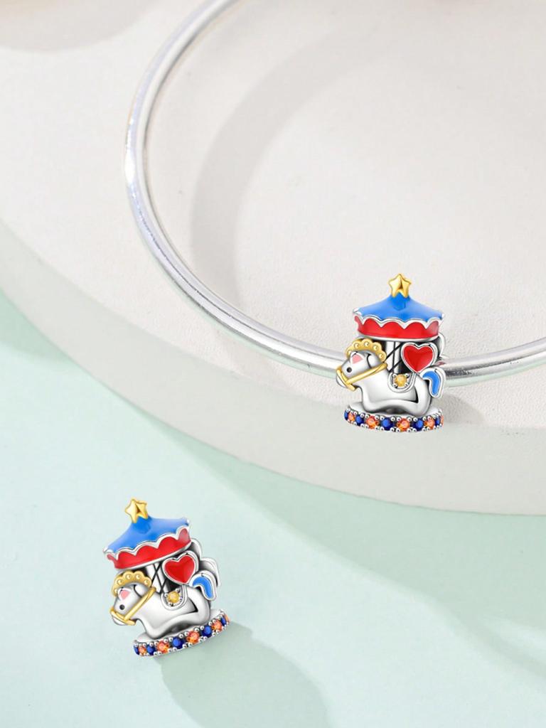 Charms Plata Flower Bowclips And Spacers Beads For Charmsoriginales Bracelet Beads Jewellery Making Women'S Gift