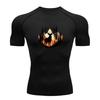 Men's Compression Fitness Sports T-shirt, Vintage Deer Pine