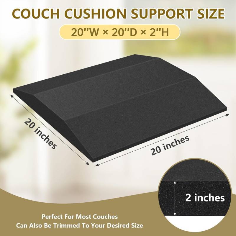 Arched Foam Sitting Pad For Sofas With Highdensity Filling For Comfort And Support At Home