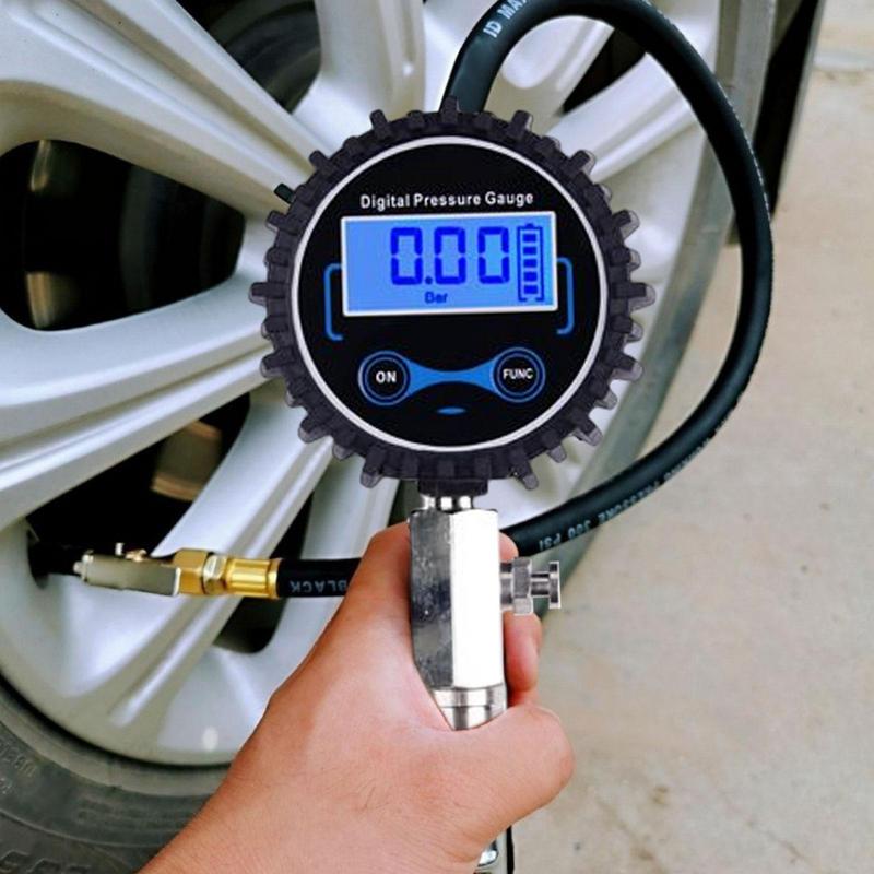 

Compression Tester Automotive Digital Engine Cylinder Pressure Gauge 0-200PSI Car And Motorcycle Engine Testing Tools For червоний