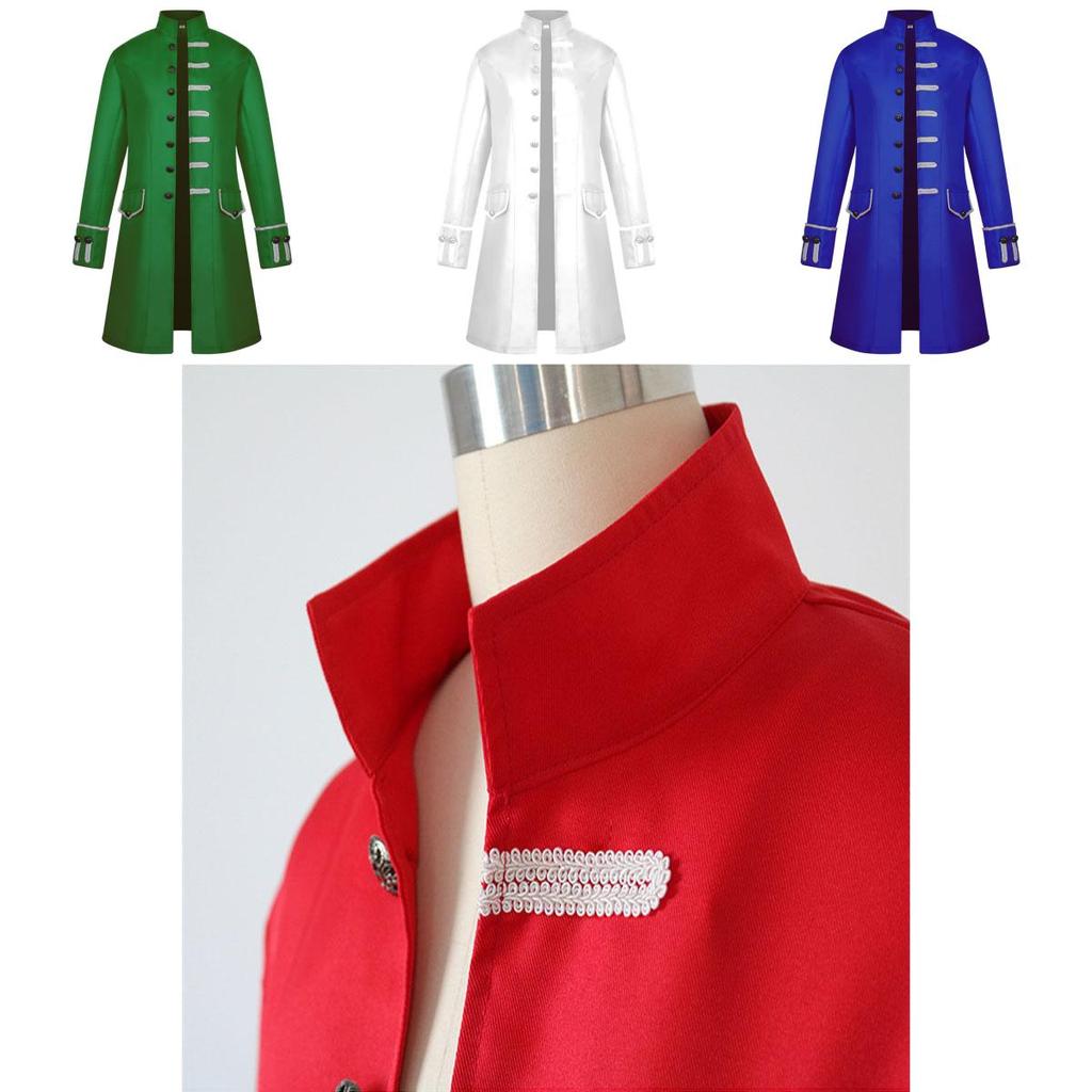 Unique Men Steampunk Vintage Jacket In Various Colors Perfect For Masquerade And Stage Performance