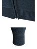 Men's Plus Size Thickened Velvet Zipper Cardigan Sweater - Youth Casual Stand Collar Pullover for Autumn and Winter