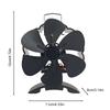 Tepelně poháněný ventilátor sporáku Tepelně poháněný ventilátor Neelektrický tichý krbový ventilátor Příslušenství sporáků na dřevo