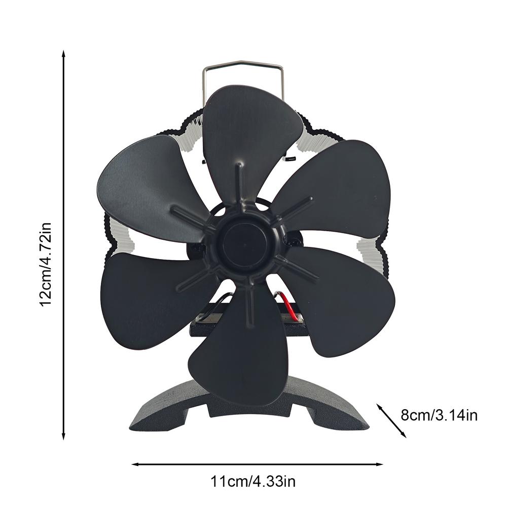 Tepelně poháněný ventilátor sporáku Tepelně poháněný ventilátor Neelektrický tichý krbový ventilátor Příslušenství sporáků na dřevo