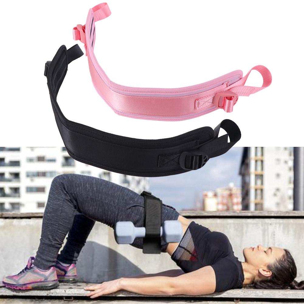 

Non Slip Hip Thrust Belt Adjustable Waist Trainer Belt Weight-bearing Belt Home Workouts чорний