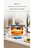 7L Enamel Ceramic Pressure Cooker: Universal Stew & Soup Pot for Induction & Gas