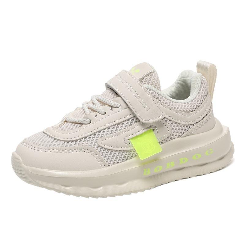 Sneakers Girls' Shoes Summer Children's Single Network 2025 Trendy Shoes Babu Bean Breathable Non-slip Medium and Older Children's Soft Sole New