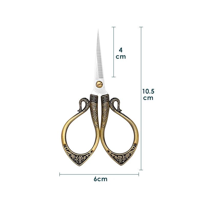 

1pcs Small Antique Embroidery Scissors Retro Cross Stitch Vintage Scissors for DIY Sewing Thread Cutting Fabric Needlework