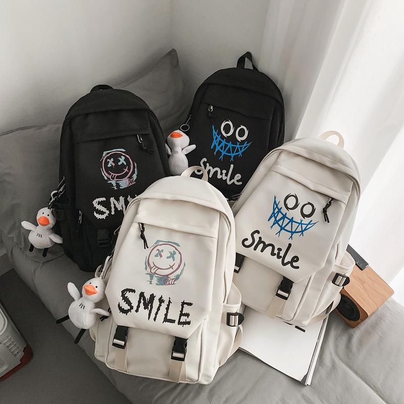 Trendy Harajuku Style Large Capacity Backpack for High School and College Students