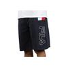 Fila Logo Print Zipper Fly Straight Loose Casual Shorts Men Shorts Navy-Blue LM911377-410