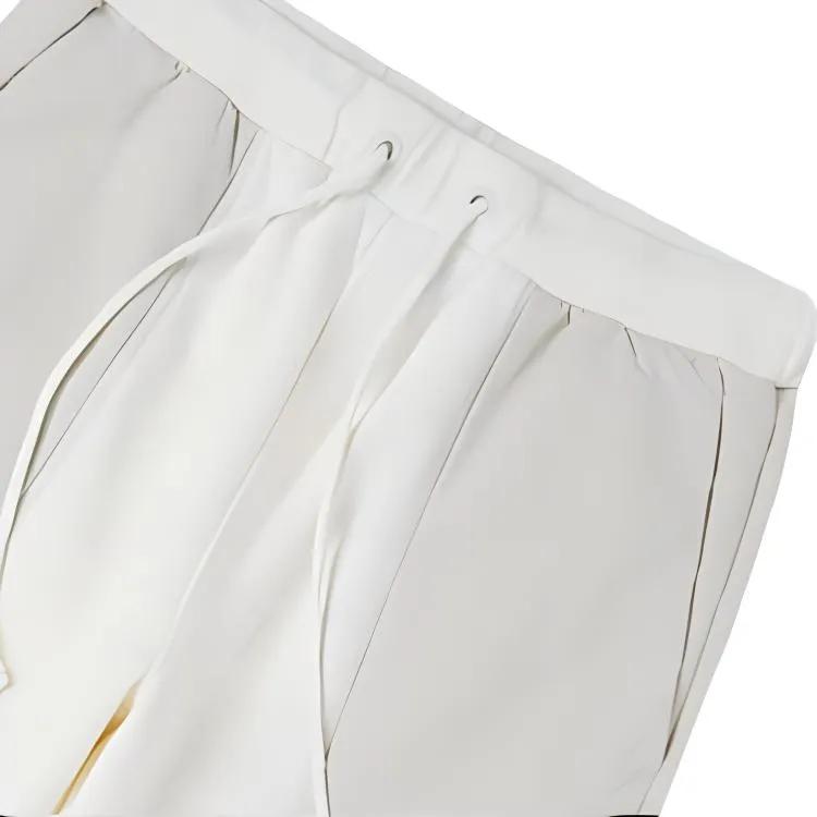 Converse Knitted Sweatpants Women's White Moderate Slim Fit Pants (Unisex) Knitted Sweatpants 10023986 A03