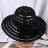 New French flower breathable sunscreen bucket hat women's spring summer outdoor versatile basin hat seaside big brim sun hat