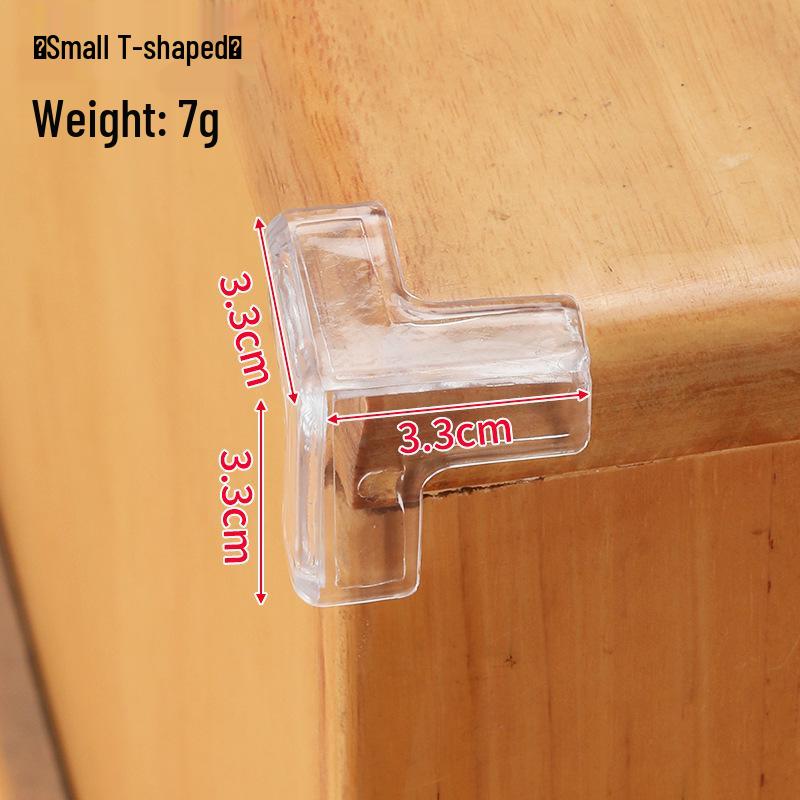 Teardrop-Shaped Transparent Silicone Corner Protectors for Furniture - Child Safety Soft Edge PVC Guards