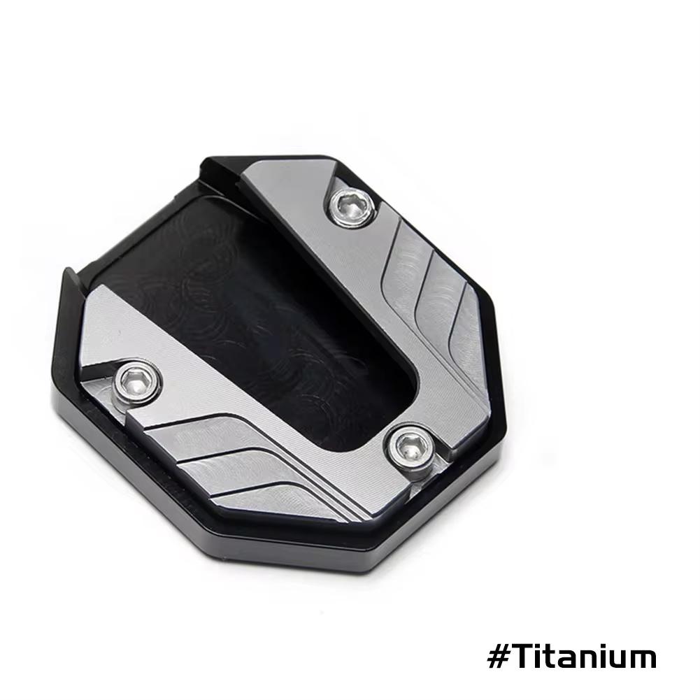 Aluminum Alloy Motorcycle Bike Kickstand Extender Foot Side Stand Extension Foot Pad Support Plate Motorbike Accessories