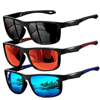 Niepolaryzacyjne Kwadratowe Okulary Przeciwsłoneczne Męskie Outdoorowe Sportowe Wiatroodporne Modne Okulary Noktowizyjne Antyodblaskowe Damskie Gogle UV400