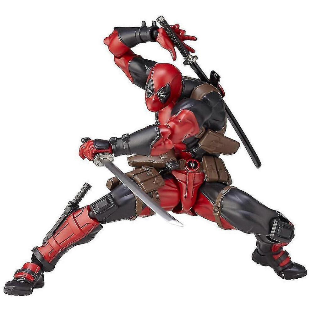 Deadpool Action Figure, Removable And Replaceable Face, Collectible Model Doll Figure Toy Desktop Ornaments Decoration Gift