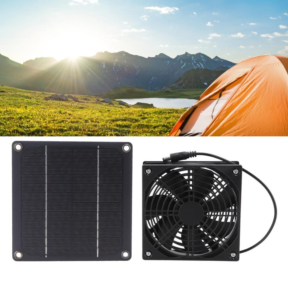 3W Solar Ventilation Fan Weatherproof Outdoor Solar Fan Solar Powered Exhaust Fan  Chicken Coop