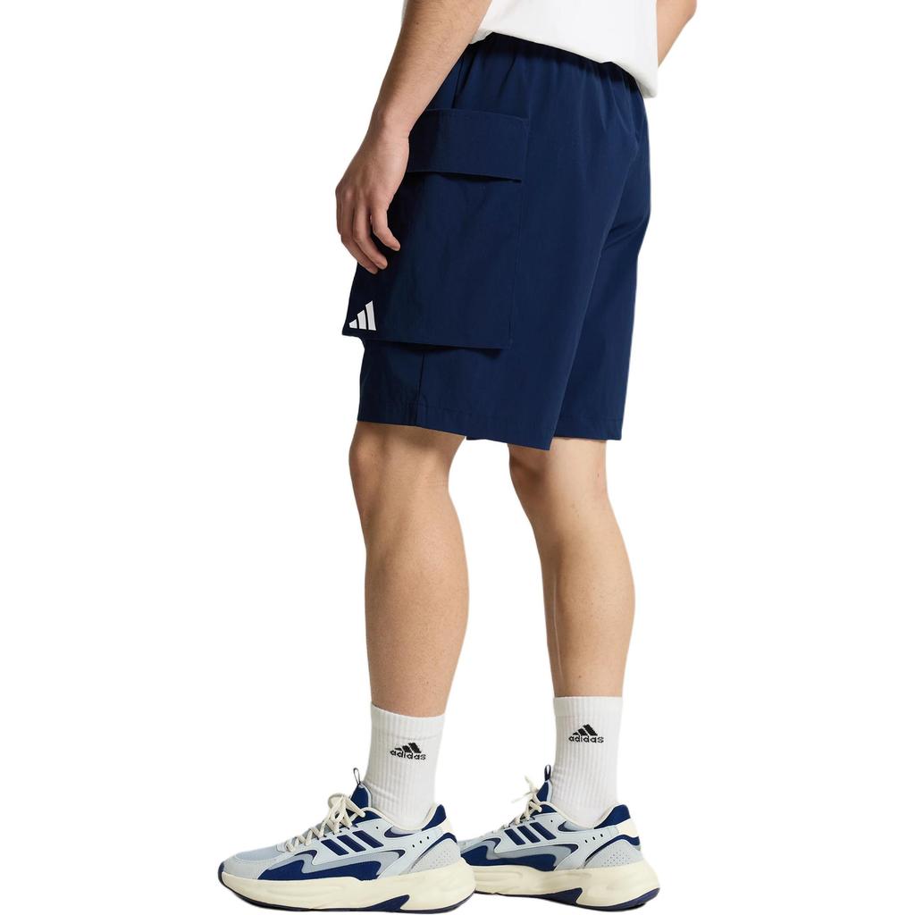 adidas Sports Lifestyle Lace-Up Solid Color Mid-Waist Casual Shorts Men Shorts KX4875