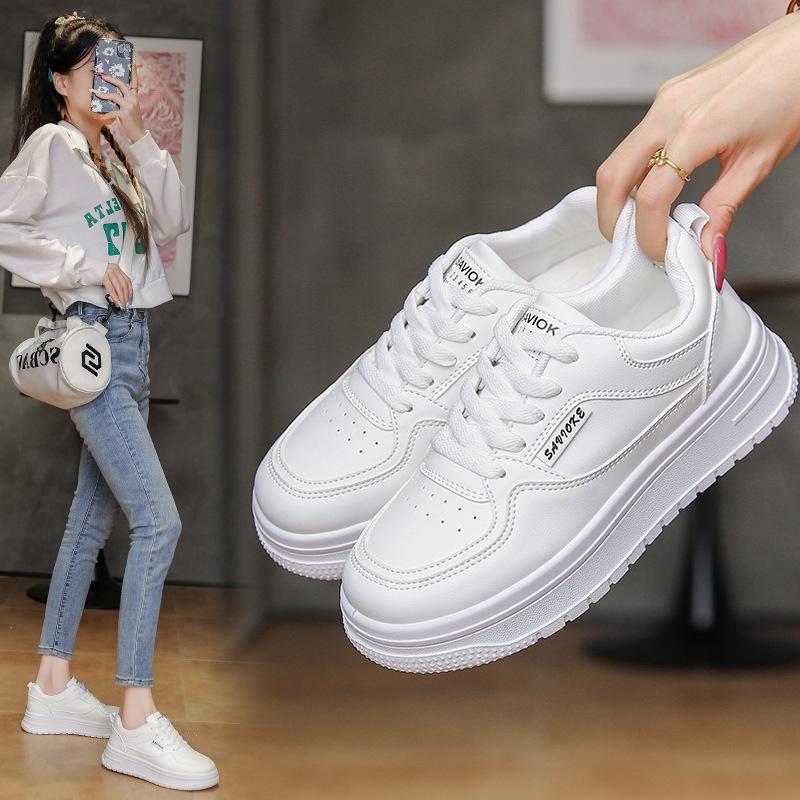2025 Little White Shoes Children's Autumn New Korean Version Ins Female Students Leisure Sports Versatile Board Shoes Street Shot P832