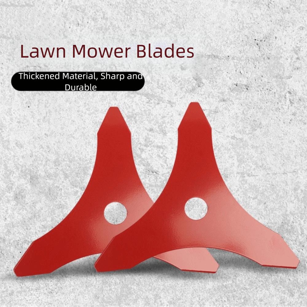 3 Tooth Design Brush Cutter Manganese Steel Cutting Plate Grass Cutter Straight Shaft Lawn Mower Cutter Garden Tools