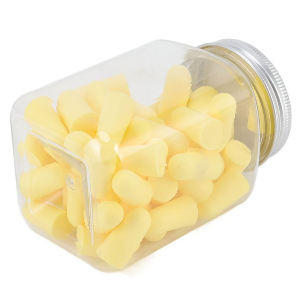 60Pcs 25 x 13mm Washable Noise Reduction Earplugs  Construction site daily hearing protection
