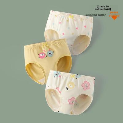 "Dievčenské kreslené bavlnené nohavičky typu A - Antibakteriálna detská spodná bielizeň"