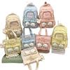 Schoolbag New Cute Female Ins High Value Dopamine Transparent Pain Bag Schoolbag Primary School Students Junior High School Students Backpack