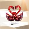 Elegant Acrylic Sign 3D Love Birds Figurine Romantic Statue Contemporary Art Decor for Living Room Shelf Display