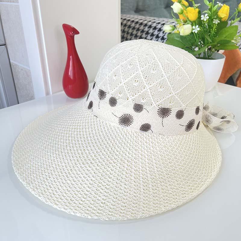 Hat Women's Summer Sun Hat Duck Tongue Straw Hat Women's Sun Hat Seaside Leisure Trip Beach Hat Big Edge Sun Protection Hat