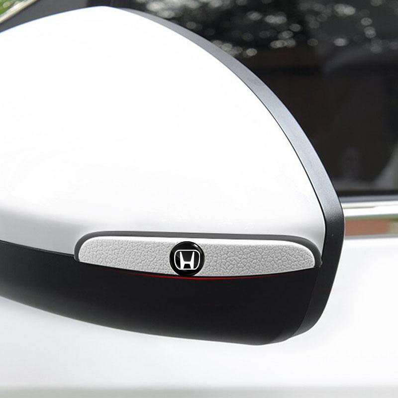 4Pcs Car Door Anti-Collision Strip Rearview Mirror Protection Sticker for Honda Mugen Power Honda Civic Accord CRV Hrv Jazz
