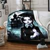 1pc Addams Family Wednesday1 Blanket, Gift, for Men and Women, Soft Blanket, Good for Sofa Bed Couch Travel, Lightweight Flannel Blanket