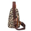 Fashion Leopard Print Soft Leather Women's Chest Bag