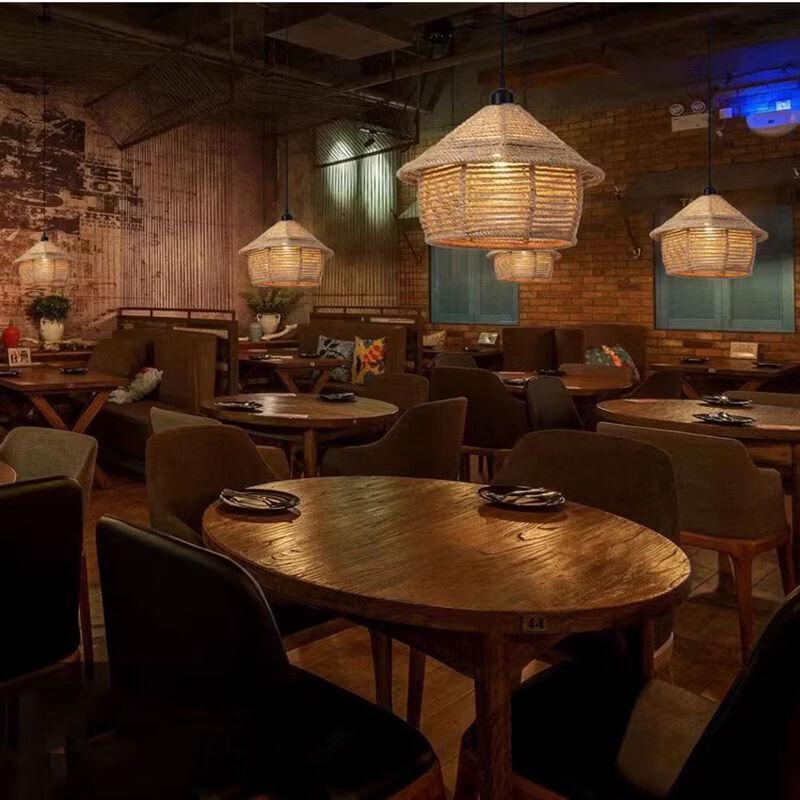 Hemp Rope Industrial Style Chandelier