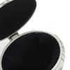Oval Jewelry Organizer Box Emboss Alloy Trinket Jewelry Box  For Rings Necklaces Earrings