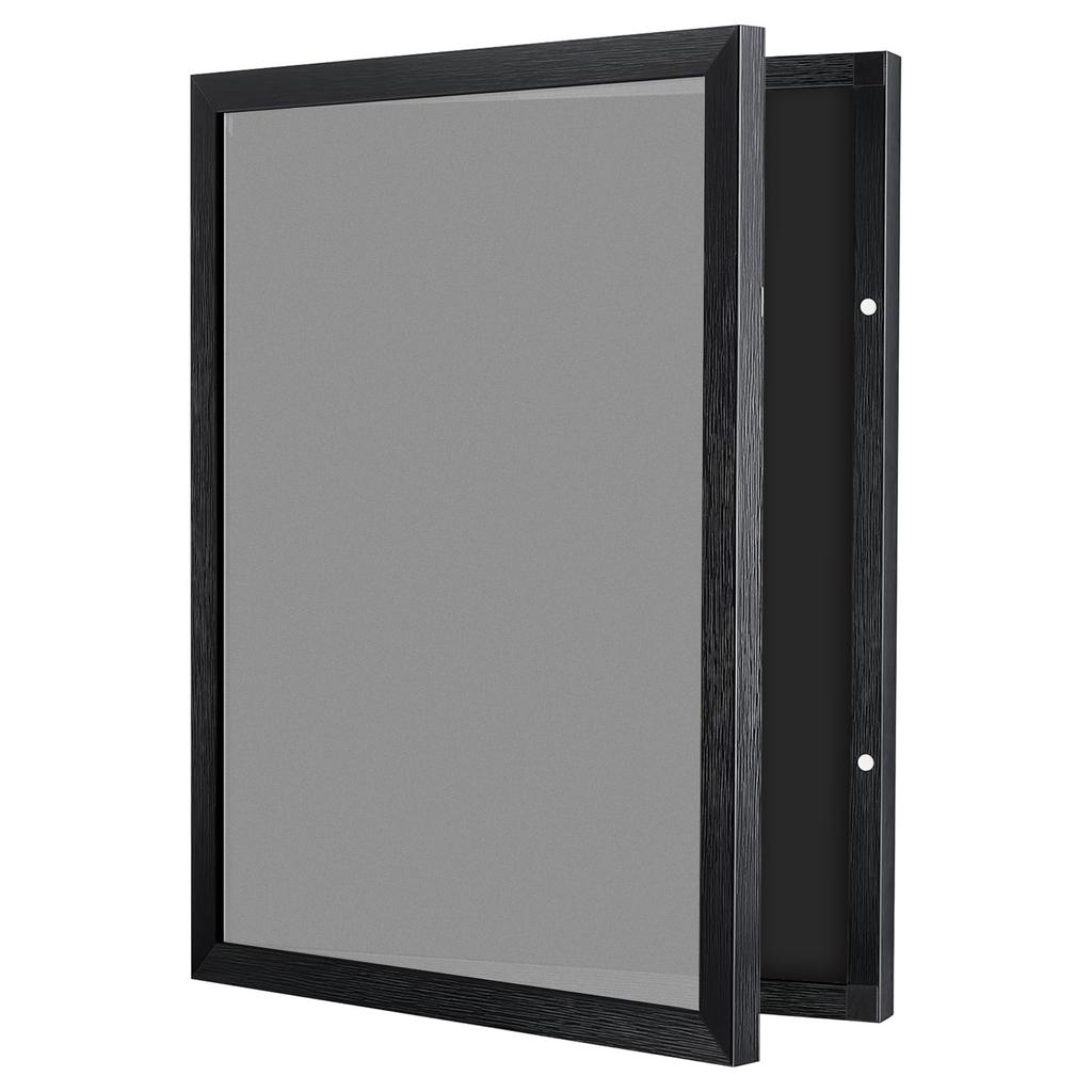 Marco de Pantalla de Camisetas de Madera Montado en la Pared Caja de Almacenamiento de Camisetas 13x13 pulgadas Marco de Caja de Sombras Multifuncional para Camisetas Recuerdos