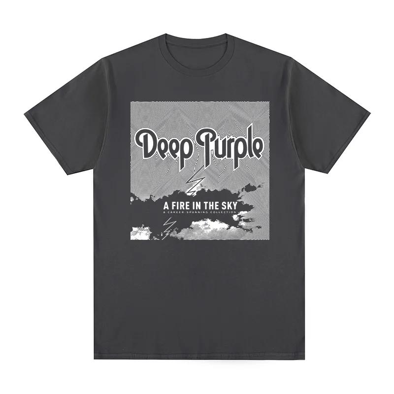 Deep Purple Vintage T-shirt Rock Band Graphic Retro Logos Breathable Cotton Men T Shirt Tee Tshirt Womens Tops
